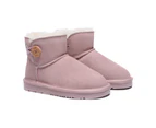 Australian Shepherd(R) Ugg Boots Nolan Kids Mini Button - Pink