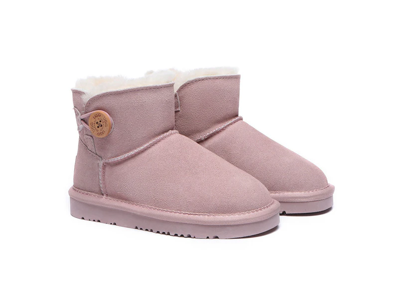 Australian Shepherd(R) Ugg Boots Nolan Kids Mini Button - Pink