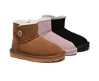 Australian Shepherd(R) Ugg Boots Nolan Kids Mini Button - Pink