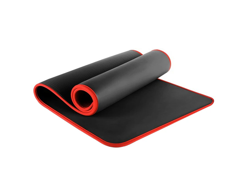 Anti-slip Thicken Gym Fitness Exercise Sport Pilates Yoga Mat Cushion Carpet-Black - Black