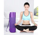 Anti-slip Thicken Gym Fitness Exercise Sport Pilates Yoga Mat Cushion Carpet-Black - Black