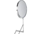 HSNMAFWINSimple and Fashionable Metal Makeup Mirror Wall-Mounted Folding Mirror Free Punch Bathroom Hotel High-Definition Makeup Beauty Mirror