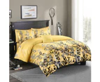 Single/KS/Double/Queen/King/Super King Soft Quilt Duvet Cover Set Woods Yellow