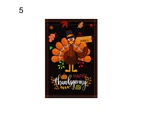 Double-sided Turkey Pattern Garden Flag Flax Thanksgiving Pumpkin Festive Banner Garden Decor-