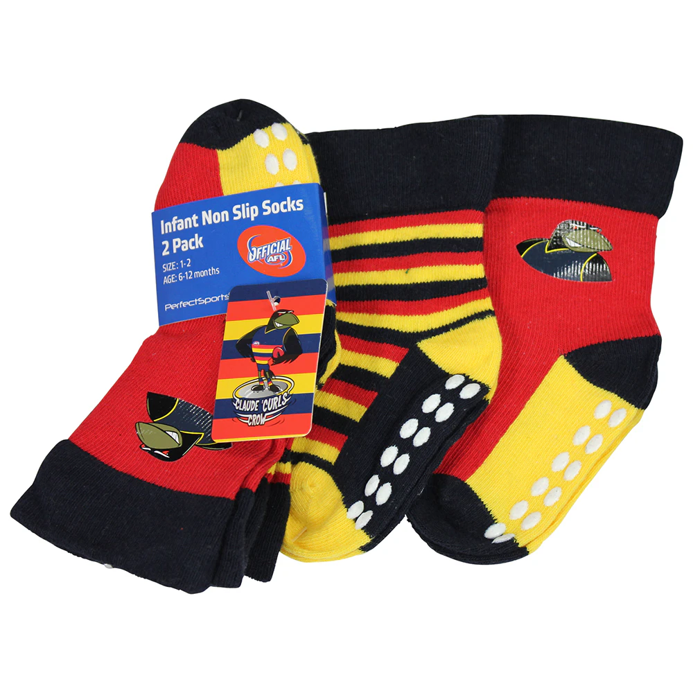 Adelaide Crows Mascot Baby Socks 2 Pack