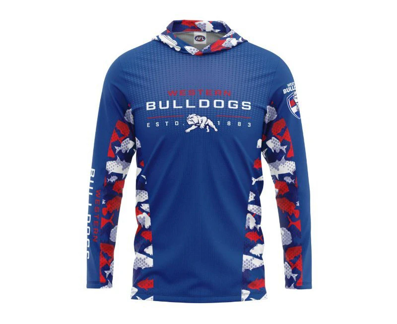 Western Bulldogs Youths Hooded Fishing Shirt