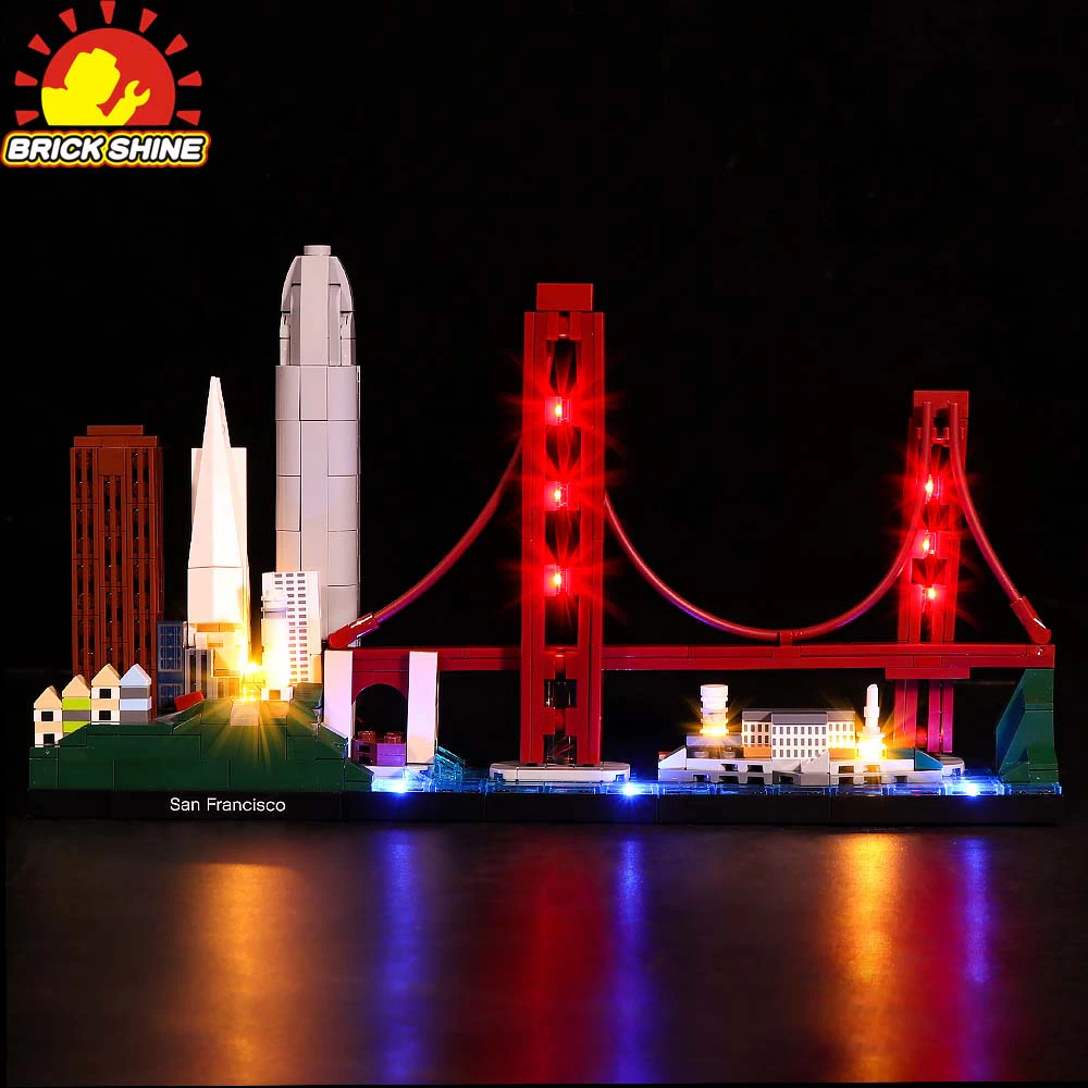 Brick Shine Light Kit  for LEGO(R) Architecture San Francisco 21043