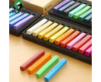36 Color Artist Chalk Soft Pastel Full Length Square Stick High-Quality Pigments
