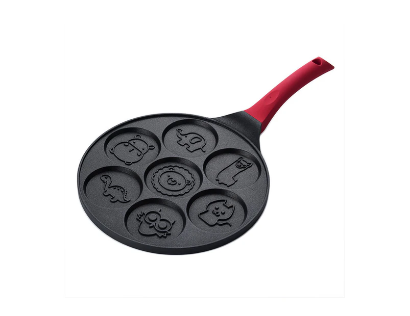 Pancake Maker Pan - Griddle Pancake Pan Molds for Kids Nonstick Pancake Griddle Pan with 7 Animal Shapes