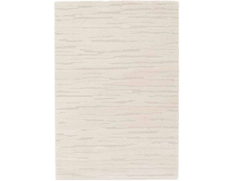 Philippe Abstract Cream Contemporary Floor Rug - 3 Sizes - Cream