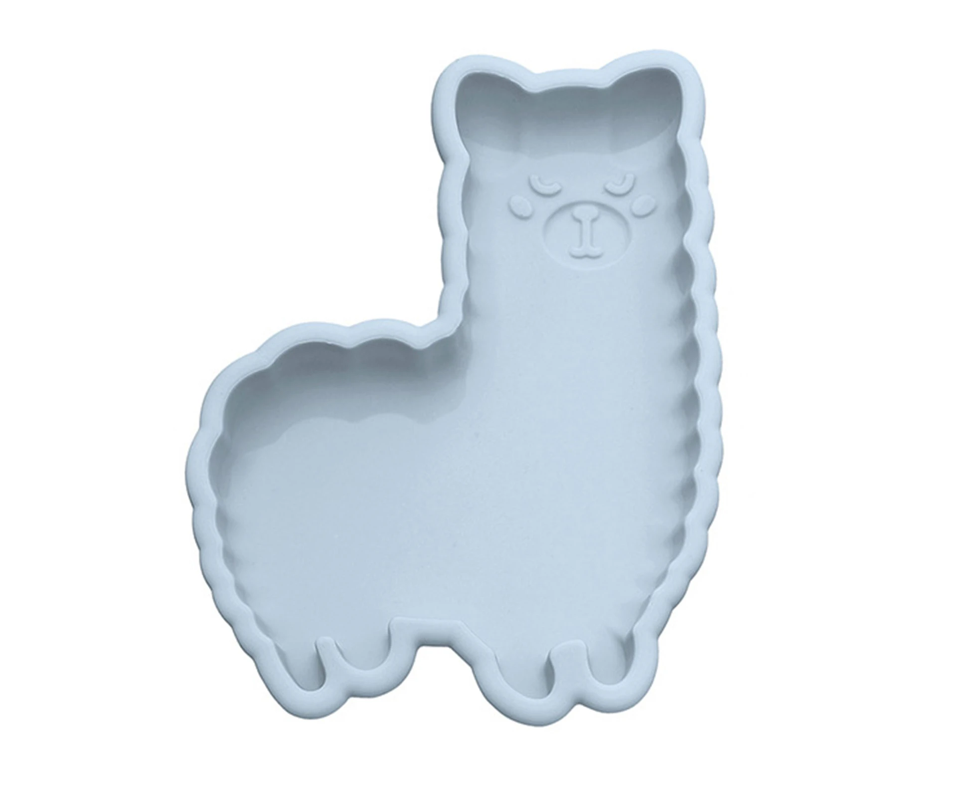 Cake Mold Cartoon DIY 4 Styles Cartoon DIY Silicone Mold for Kitchen-Blue Alpaca