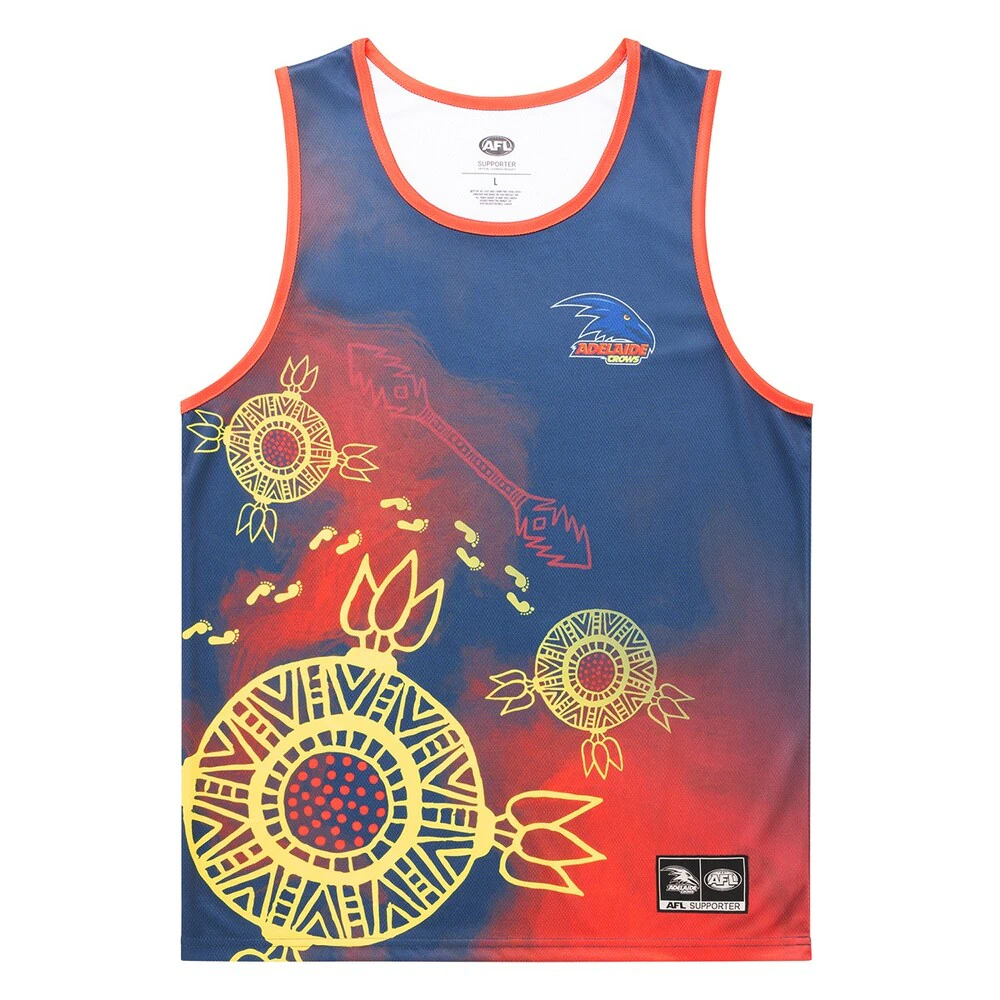 Adelaide Crows Indigenous Mens Training Singlet Size:3XL