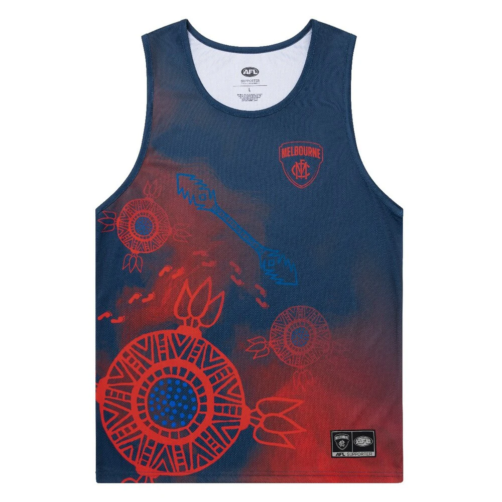 Melbourne Demons Indigenous Mens Training Singlet