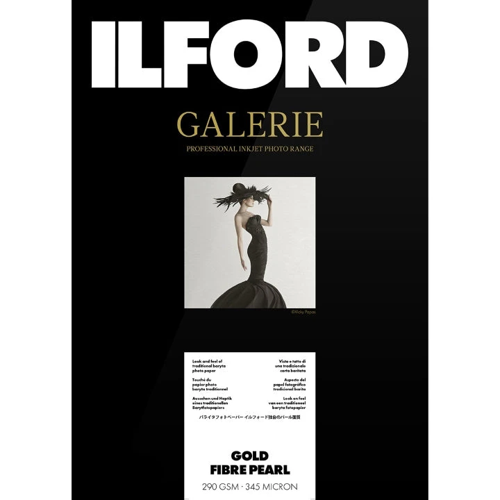 Ilford Galerie Gold Fibre Pearl Baryta Photo Paper Sheets 290GSM