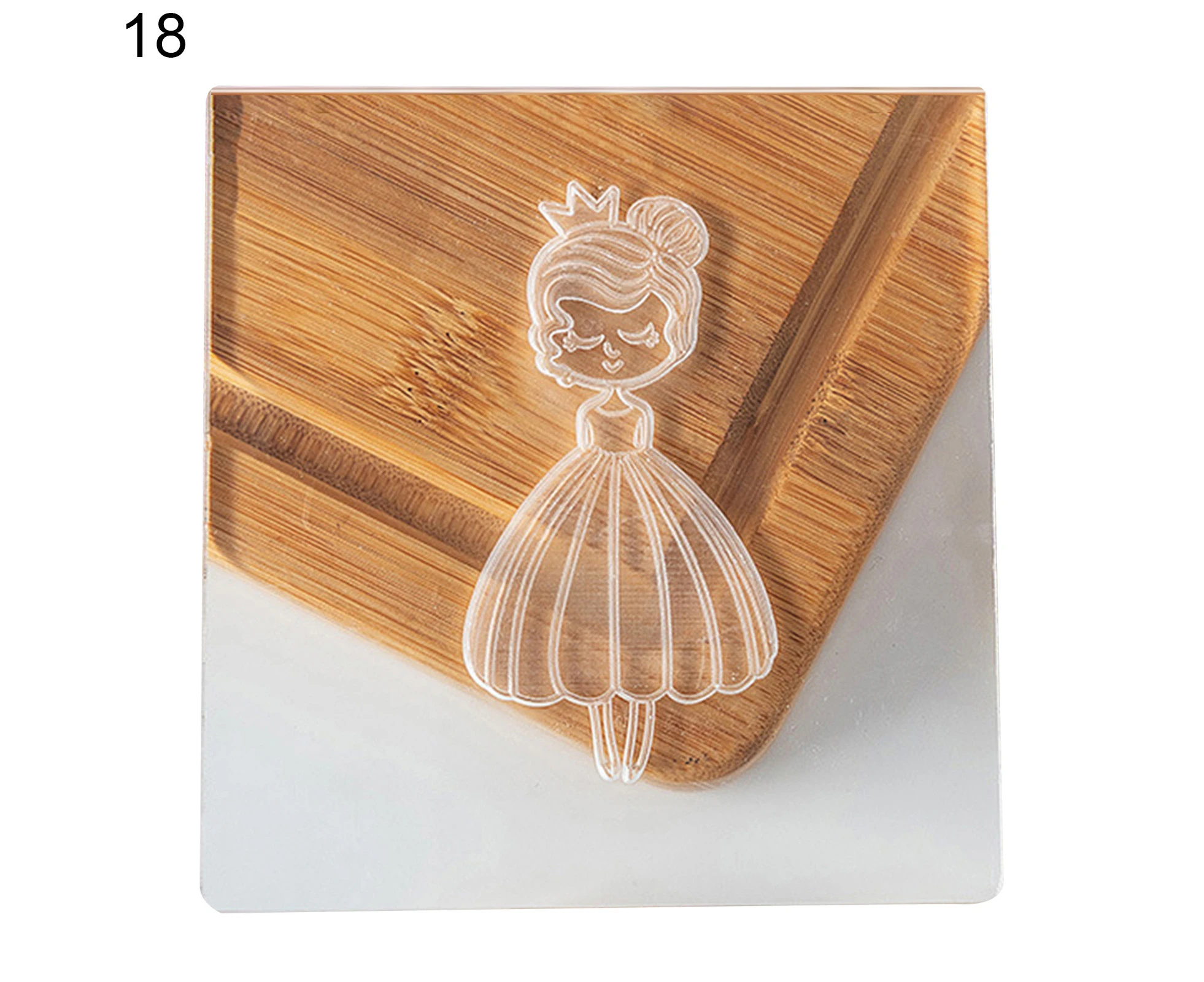 Cookie Cutter Princess Castle Pattern Shatterproof Plastic Biscuit Cutting Mould Birthday Gift-18