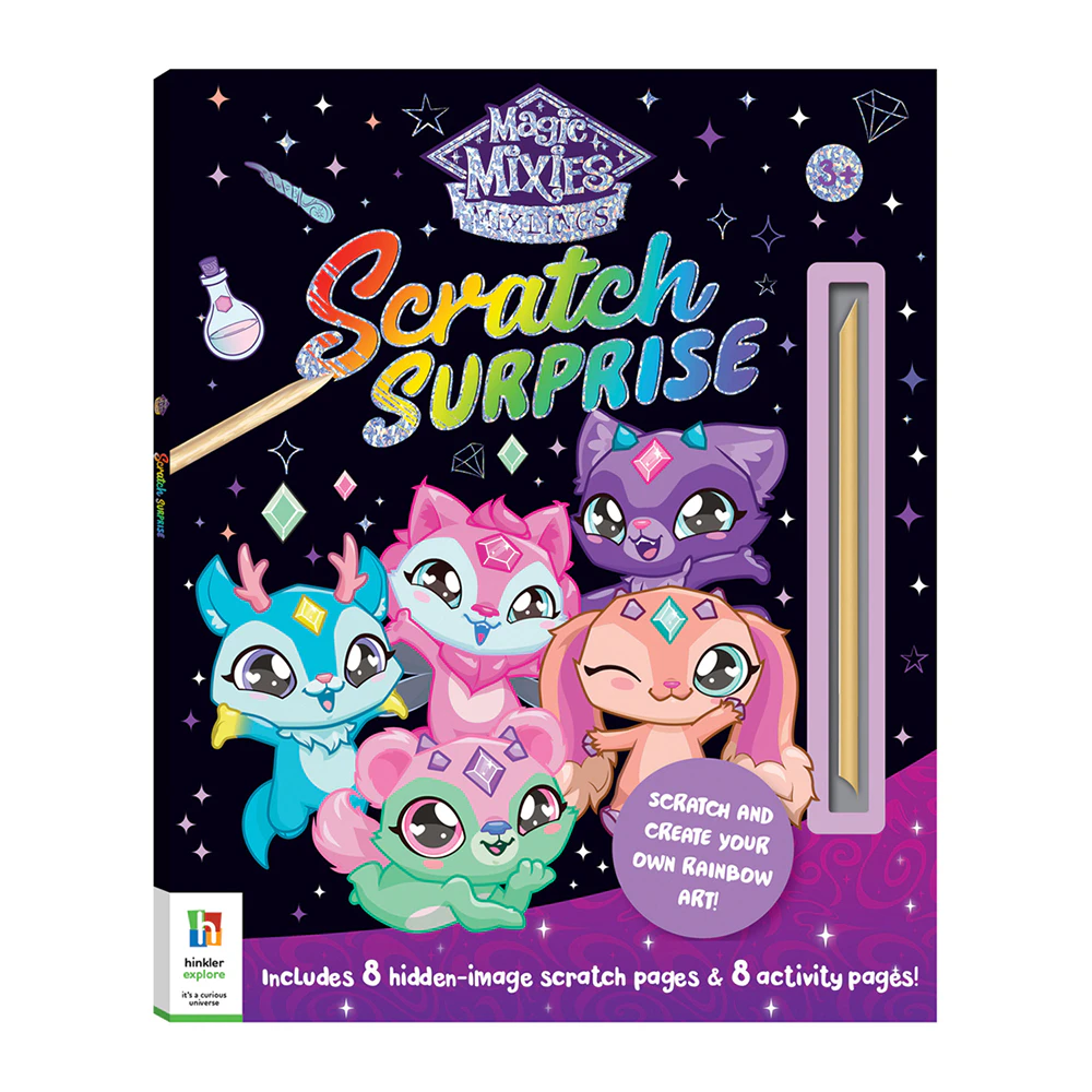 Hinkler Magic Mixies Mixlings Scratch Surprise Reveal Activity Book Kids 3+