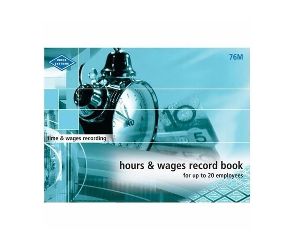 Zions Hours & Wages Record Book