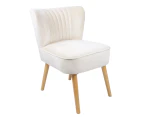 Maine & Crawford Macai 80x70cm Velvet Accent Chair Seat Home Furniture Sky Blue