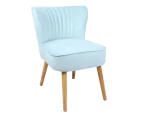 Maine & Crawford Caelin 80x70cm Velvet Accent Chair Seat Home Furniture Cream