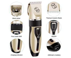 Cordless Electric Pet Clippers Dog Cat Wireless Hair Grooming Trimmer Shaver Kit