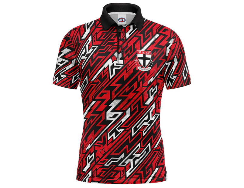 St Kilda Saints AFL 'Par-Tee' Golf Polo T Shirt Sizes S-5XL!