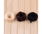Women Ponytail Donut Bun Maker Shaper DIY Twist Holder Hair Styling Accessories Coffee