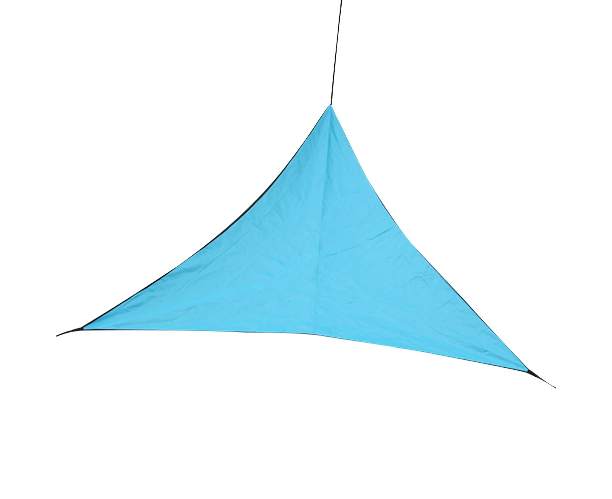 Outdoor Triangle Sun Shelter Sunshade Tent Canopy Garden Patio Camp Awning Cloth-Sky Blue