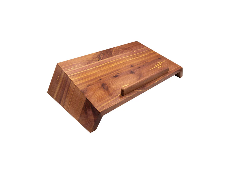 Desky Wooden Laptop Riser - Softwood Red Cedar Laptop Holder for Desk