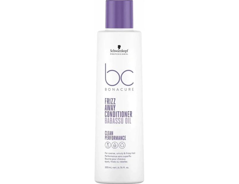 Schwarzkopf Professional BC Clean Performance Frizz Away Conditioner 200ml