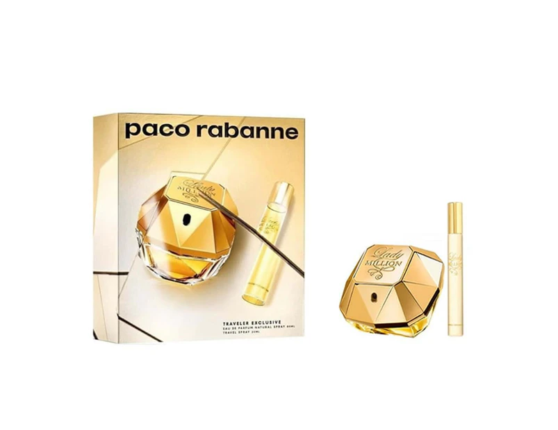 Paco Rabanne Lady Million EDP Gift Set and 20ml Spray 80ml