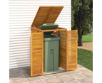 vidaXL Single Garbage Bin Shed 70x89x117 cm Solid Wood Acacia