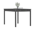 vidaXL Garden Table Grey 121x82.5x76 cm Solid Wood Pine