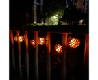 Solar Powered String Light Eco-friendly Plastic Flickering Flame Fairy Light for Party-Black