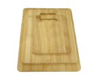 3pcs Bamboo Cutting Chopping Board Set Natural Kitchen Serving