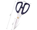 Multipurpose Scissors, Right/Left Handed Scissors, Ultra Sharp Blade Shears, Comfort-Grip Handles, Sturdy Sharp Stainless Steel Scissors Office 7.28"2-Pack
