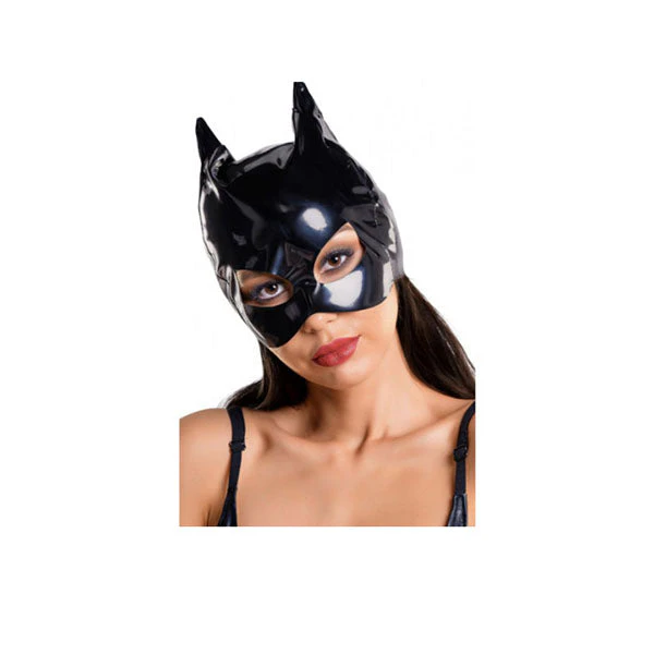 Glossy Wetlook Cat Mask