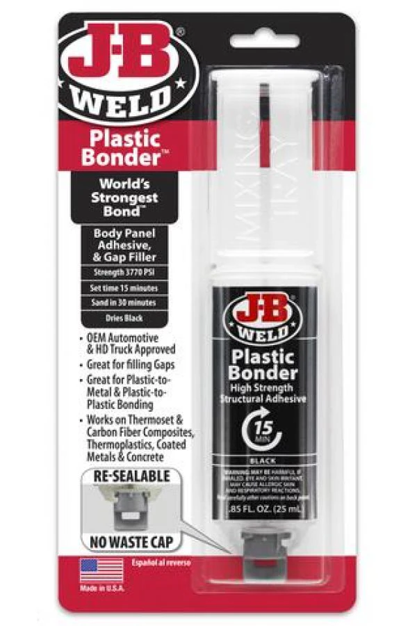 J-B Weld PLASTIC BONDER SYRINGE - 25 ML BLACK 50139