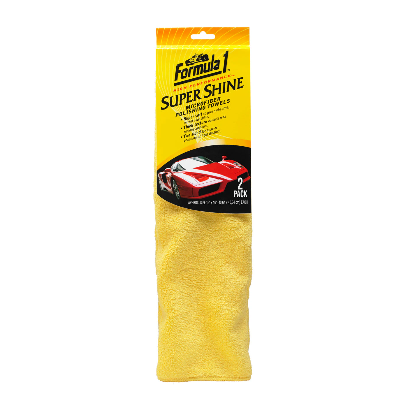 Formula 1 Super Shine Microfibre Polishing Towels - 2pk