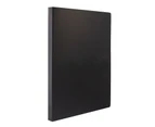 Folder with Plastic Sleeves - (Black) Poly Presentation Binder with 20 Sleeves, Presentation Book Displays 40 Letter Size Pages