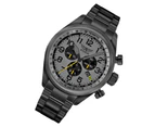 Aviator Black Steel Grey Dial Chronograph Swiss Made Men's Watch - V22551745