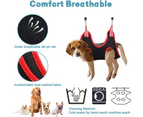 Dog Grooming Hammock Harness for Pet Nail Trimming, Breathable Pet Grooming Sling Restraint Bag with Nail Clippers/Trimmer, Nail File, Comb