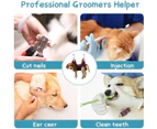 Dog Grooming Hammock Harness for Pet Nail Trimming, Breathable Pet Grooming Sling Restraint Bag with Nail Clippers/Trimmer, Nail File, Comb