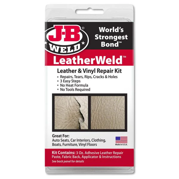 JB Weld LeatherWeld(TM) Vinyl & Leather Repair Kit No-Heat-To-Cure DIY Solution #2130