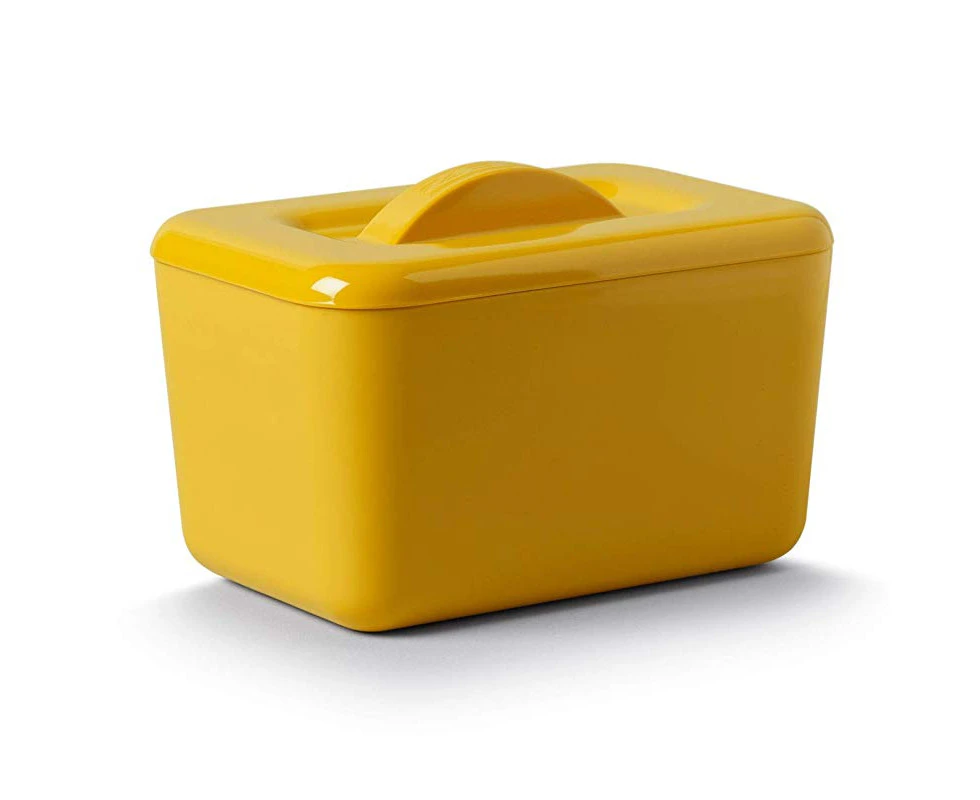 (Mustard) - Zeal Melamine Insulated Butter Dish with Lid : Mustard