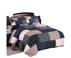 Bedding Queen Size Quilt Set Coverlet Cotton Reversible Bedspread  Bed Cover with 2 Pillow Shams ( Queen Size,90" x 98")