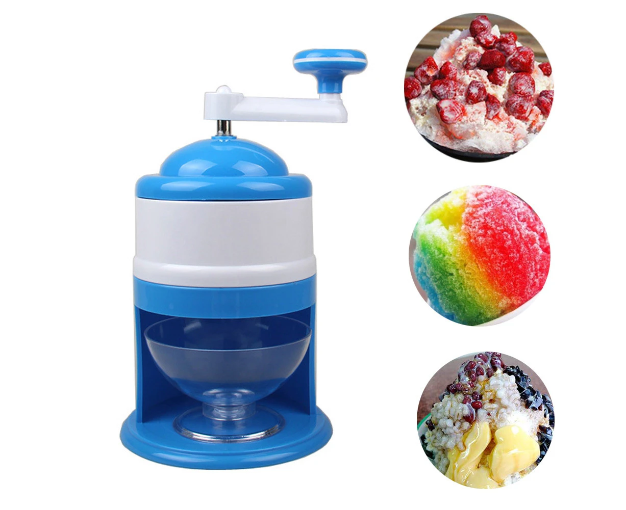 Kveinn Stainless Steel Manual Ice Cones Crusher Chopper Hand Shaved Crushed Machine