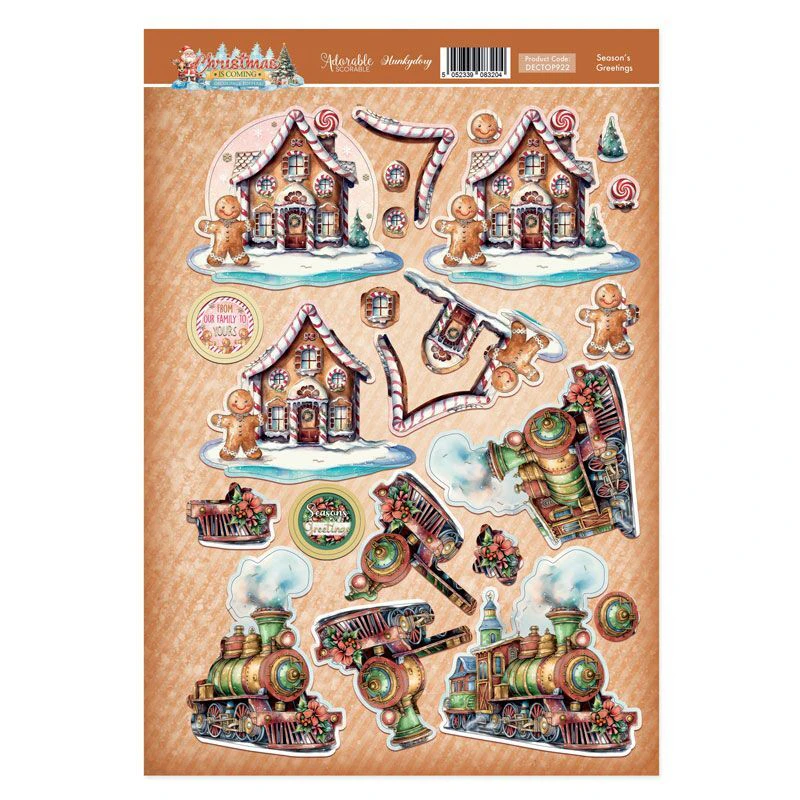 Hunkydory Season's Greetings Decoupage Topper Sheet