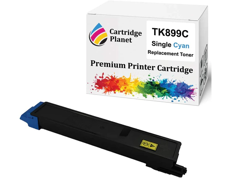 Cyan Non-Genuine Toner Cartridge for Kyocera TK-899C TK899C (6000 Pages) for FSC8020MFP FSC8025MFP FSC8520MFP FSC8525MFP