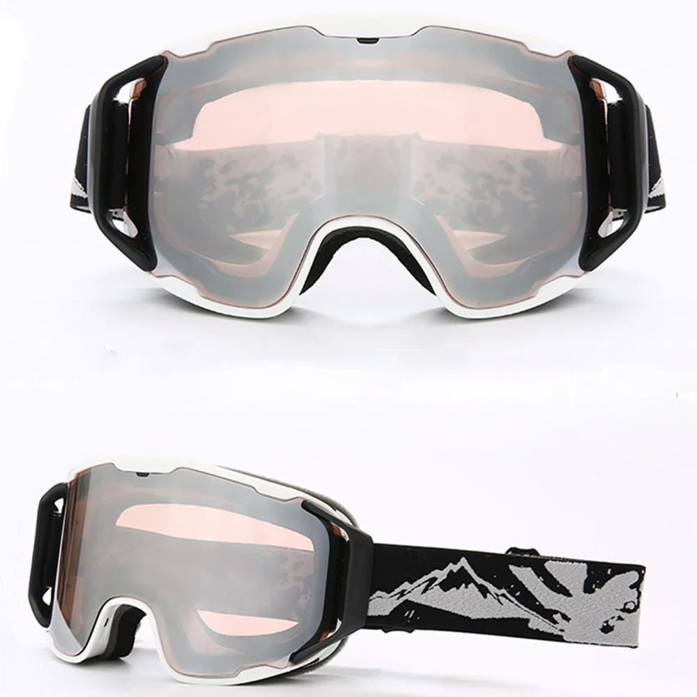 Ski Goggles OTG - UV Protection Anti-Fog/Scratch Snowboard Goggles for Men Women Youth - Pink