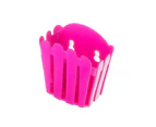 3pc Vigar Flower Power Sink Caddy Organiser/Dish Brush/Sponge Cleaning Set Pink